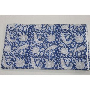 Nueva Tela de Algodón Azul y Blanco con Estampado Artesanal Hindú, Estampados Naturales, Vestidos Ligeros para Niños, Decoración para Cortinas y Bolsos - Product Image 5
