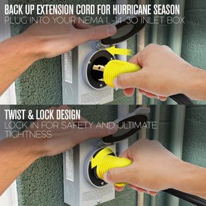 30A 125V <span class=keywords><strong>NEMA</strong></span> <span class=keywords><strong>L6</strong></span>-30P/<span class=keywords><strong>L6</strong></span>-30R sjtw 10awg PVC Áo khoác IP65 100% đồng nguyên chất nhiệm vụ nặng nề ngoài trời thiết bị công nghiệp Thiết bị đo đạc - Product Image 6