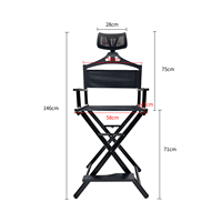 Ventes directes d'usine chaise de loisirs de plein air portable professionnelle chaise de directeur chaise de maquillage