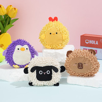 Jouet vocal pour chien en peluche en forme de balai, pour le nettoyage des dents et la stimulation autonome