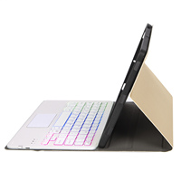 Étui clavier rétro-éclairé en cuir pour iPad 10e génération 10.9 2022 avec pavé tactile