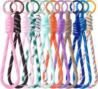Paracord-Stoff-Schlüsselanhänger & Taschenanhänger mit Geflochtenem Knoten-Design für Handtaschen, Geldbörsen & Rucksäcke