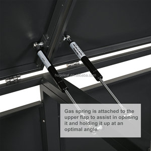 Sân vườn không thấm nước kim loại Wheelie bin lưu trữ đổ với 5 Wheelie Thùng - Product Image 5