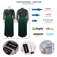 ADR051268 Gaun Malam Ukuran Besar Elegan Patchwork Slim 3D-Flower Pleated Sequined Gaun Pesta Formal untuk Wanita + Sabuk