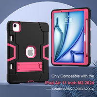 Étui de protection invisible en silicone robuste antichoc pour tablette iPad Air 11 pouces 2024 2025 2026
