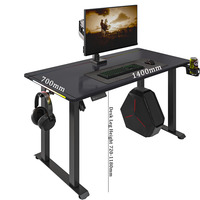 Bureau debout pliable ergonomique réglable en hauteur à un moteur et deux niveaux, noir, avec éclairage RGB et fibre de carbone – Meilleures ventes