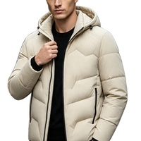 Nouvelle Arrivée Hiver 2026 – Blouson Homme Matelassé en Coton Couleur Unie – Manteau Décontracté Épais et Chaud Tendance – Vêtement d'Extérieur Transfrontalier