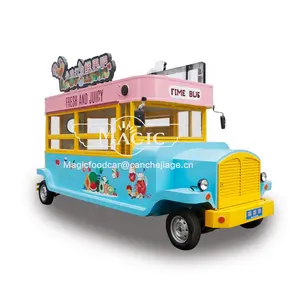 बिक्री के लिए मोबाइल इलेक्ट्रिक फूड ट्रक एक्सप्रेस अधिकृत ट्रेलर आइसक्रीम बारबेक्यू स्नैक कार्ट