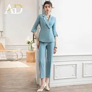 Good Price Wholesale New Product Coat Pant Women Suit Office Uniform Design Ladies Formal AD Pants Suit