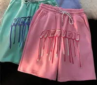 Pantalones cortos con estampado 3d de espuma para hombre, ropa de calle personalizada de estilo hip hop, color rosa