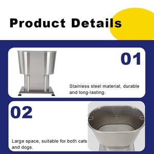 Petite baignoire pour <span class=keywords><strong>chien</strong></span> en acier inoxydable et caoutchouc pour chat Piscine <span class=keywords><strong>spa</strong></span> pour animaux de compagnie pour le toilettage et le nettoyage dans les animaleries - Product Image 4