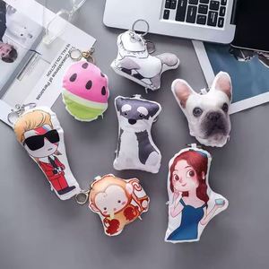 Almohada de felpa suave para bebé al por mayor, llaveros personalizados de algodón mini con dijes - Product Image 3