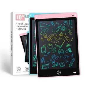 Groothandel 2 Pack 10 Inch Peuter Graffiti Tablet Pad Speelgoed Waterdicht Kinderen Elektronische Lcd Schrijven Tablet Voor Kinderen