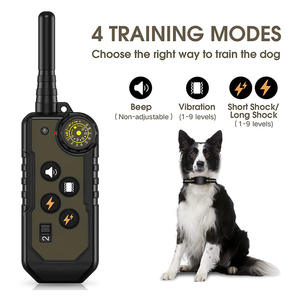 M inteligente IP67 impermeable ecológico plástico al aire libre entrenamiento de perros Control remoto <span class=keywords><strong>collar</strong></span> de Control de ladridos batería recargable - Product Image 3