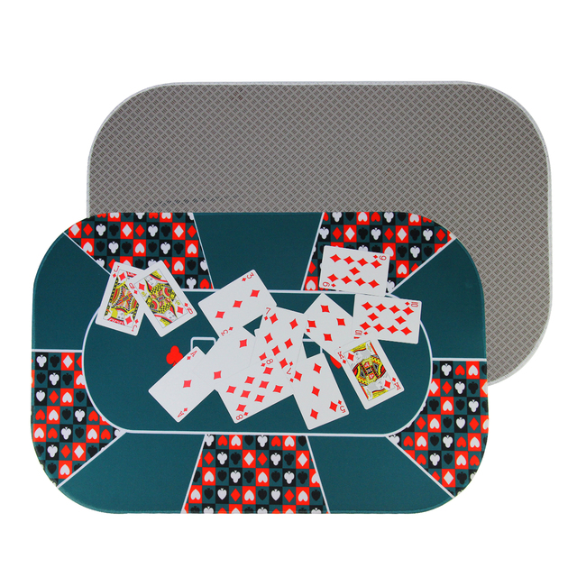 Direct Factory Table Poker Mat Rubber Silicone Material Poker Mat Custom Casino Poker Table Mat