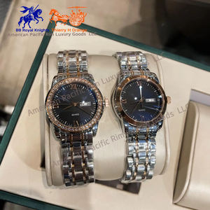 Longnes Luxury Ladies Quartz Watch Trendy Design Waterproof Stainless Steel IP Gold Two Tone Ronda Chronograph Trendy Name BV - Product Image 3