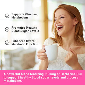 Cápsulas de Berberina OEM ODM con extracto de té verde y Berberina HCL. Mantienen los niveles de glucosa. Mejoran la función metabólica general. - Product Image 2