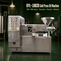 Presse à huile automatique à froid et à chaud haute efficacité pour soja, sésame, arachide, noix, amande, tournesol 150-260 kg/h 7,5 kW