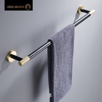 Hotel Modern Menggunakan Rak Handuk Tunggal Dinding 60cm Berbahan Stainless Steel dengan Finishing Brushed