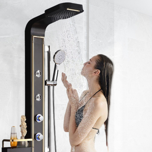 Hotel Large Capacity Thermostatic <strong>Shower</strong> <strong>Plate</strong> with LED Light Bathroom 304 Stainless Steel <strong>Shower</strong> Set - Product Image 5