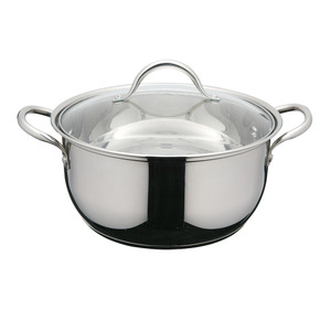 Juego de ollas de acero inoxidable de fábrica, juegos de utensilios de cocina, juego de cocina, cazuela de acero inoxidable, ollas para sopa y stock con cubierta de vidrio - Product Image 2