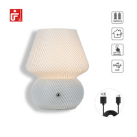Nouveau Design Décoration de Chambre Portable USB Charge Mignon Champignon Veilleuse Led Rechargeable Lampe Lampe de Table