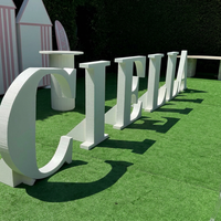 Lettres lumineuses géantes en métal pour extérieur avec résistance aux intempéries IP65, installation au sol, panneau publicitaire