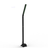 Mât d'éclairage de banquet populaire à batterie, barre LED RGBWA+UV, DMX sans fil, application pour table, mariage, événement, fête, buffet, lumière de lavage