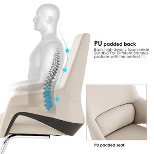 Fauteuil <span class=keywords><strong>de</strong></span> Direction Ergonomique à Dossier Moyen pour PDG, Chaise <span class=keywords><strong>de</strong></span> <span class=keywords><strong>Bureau</strong></span> Pivotante, Ensemble <span class=keywords><strong>Bureau</strong></span> et Chaise - Product Image 3