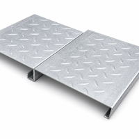 Plancher en acier galvanisé |   Dalle de sol non en béton 200*40mm |   Pour le levage rapide de bâtiments préfabriqués et de mezzanines