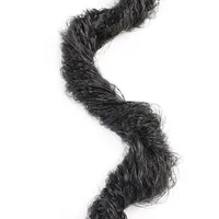 Faux Locs all'uncinetto acconciature con estremità ricci ondulati regine Pre-in loop trecce sintetiche per capelli Afro Dreadlocks