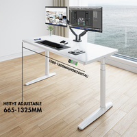 Bureau électrique ergonomique moderne multicolore, durable, à double moteur, réglable en hauteur sur 3 niveaux, pour le bureau