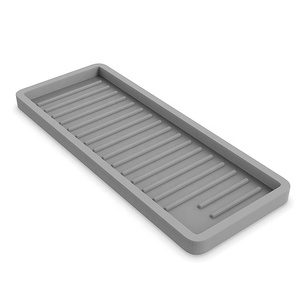 Cucina Del Sapone Del Silicone Vassoio Sotto Il Lavello Organizzatore per Cucchiaio di Riposo - Product Image 1