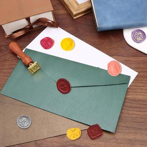 Kit de sceaux de cire 25 mm avec manche en bois pour DIY, scrapbooking, invitations de mariage et de fête, outils pour cartes - Product Image 3