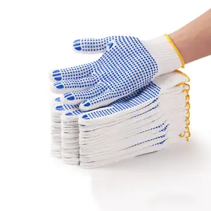 Özelleştirme genel amaçlı iş eldivenleri su geçirmez eldiven bahçe iş kaynak pamuk emniyet el iş eldivenleri beyaz