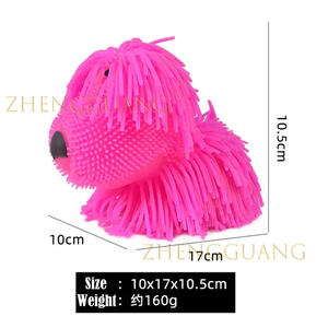 Giocattoli Zhengguang 2024 Super Soft Squishy Fidget nodles cane giocattolo Anti-Stress rilievo spremere palle lungo peloso cucciolo giocattoli per bambino - Product Image 6