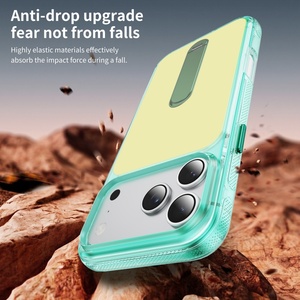 เคสโทรศัพท์มือถือแม่เหล็กแบบด้านรุ่นใหม่สำหรับ iPhone 17 15 Pro Max 16 Plus 17 Air พร้อมระบบปิดฝาหลังแบบซ่อน 360 องศา °   ฝาครอบป้องกันด้านหลังแบบ Strip Stand - Product Image 4