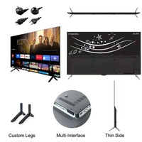 Téléviseur intelligent LED HD 85 pouces à prix d'usine abordable avec Android et Wi-Fi