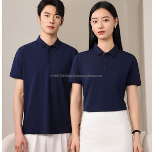 เสื้อกอล์ฟผ้าถักคุณภาพสูง ระบายอากาศได้ดี สำหรับฤดูร้อน ไซส์ใหญ่ ทรงทางการ ไม่ยับ แห้งเร็ว ผลิตจากโพลีเอสเตอร์ 100% - Product Image 6