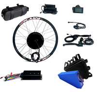 Kit de conversion de vélo électrique 500w 750w 1000w 1500W 2000w 3000w 5000w et batterie 72V 48V 52V 60V 20AH 30AH 40AH pour vélo électrique