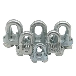 Mạ kẽm giả mạo U Bolt phần cứng lắp u-kẹp mạ kẽm Wire Rope Clip