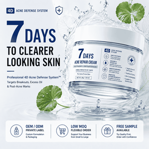 Crema Reparadora para el Acné 7 Días de Korea Skincare, Tratamiento Anti-Espinillas, <span class=keywords><strong>Corrector</strong></span> de Manchas Oscuras, Crema Facial <span class=keywords><strong>No</strong></span> Comedogénica para Piel Sensible - Product Image 1