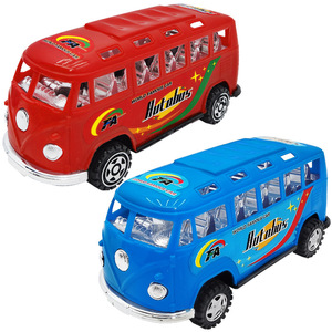 Autobús de juguete inercial con retroceso, educativo para niños, con forma de autobús público de dibujos animados, juguete unisex - Product Image 4