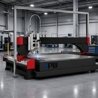 Tête de découpe à jet d'eau CNC multifonctionnelle, tête de gravure de précision pour moteur servo 5 axes haute précision pour le métal