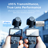 Protecteur d'écran en verre trempé ultra-clair anti-rayures AMagisn pour caméra sportive DJI OSMO Pocket 4/3