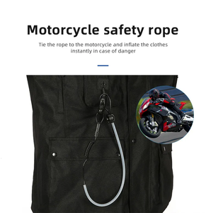 Vêtements de sport de course automobile coupe-vent approuvés CE Veste airbag de <span class=keywords><strong>moto</strong></span> avec système d'airbag pour le cou Taille plus pour les protecteurs de motocyclistes - Product Image 5