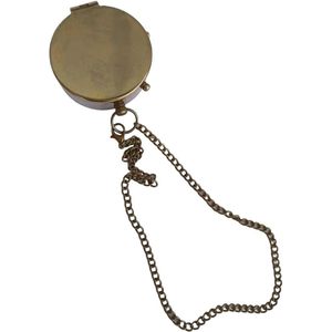 Brújula de Bolsillo de Latón ALFA NAUTICAL de 2 Pulgadas con Acabado Antiguo y Cadena, Portátil para Senderismo y Uso al Aire Libre - Product Image 5