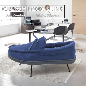 Mocasines de Ante Sintético Personalizados OEM para Pantuflas de Invierno, Mocasines Planos para el Hogar, Dormitorio, Interior - Product Image 3
