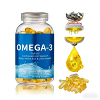 Capsules d'huile de poisson oméga-3 OEM ODM, supplément EPA DHA, 500 mg, 1000 mg, capsules d'huile de poisson oméga 3 végétaliennes