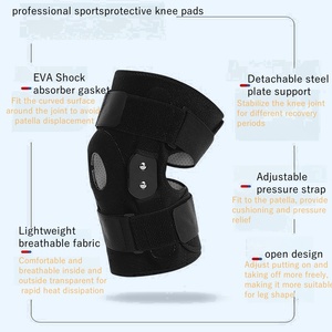 Genouillère <span class=keywords><strong>de</strong></span> <span class=keywords><strong>compression</strong></span> directe usine, sans glissement, pour squat, course, saut, assise, avec support en acier pour le genou - Product Image 3